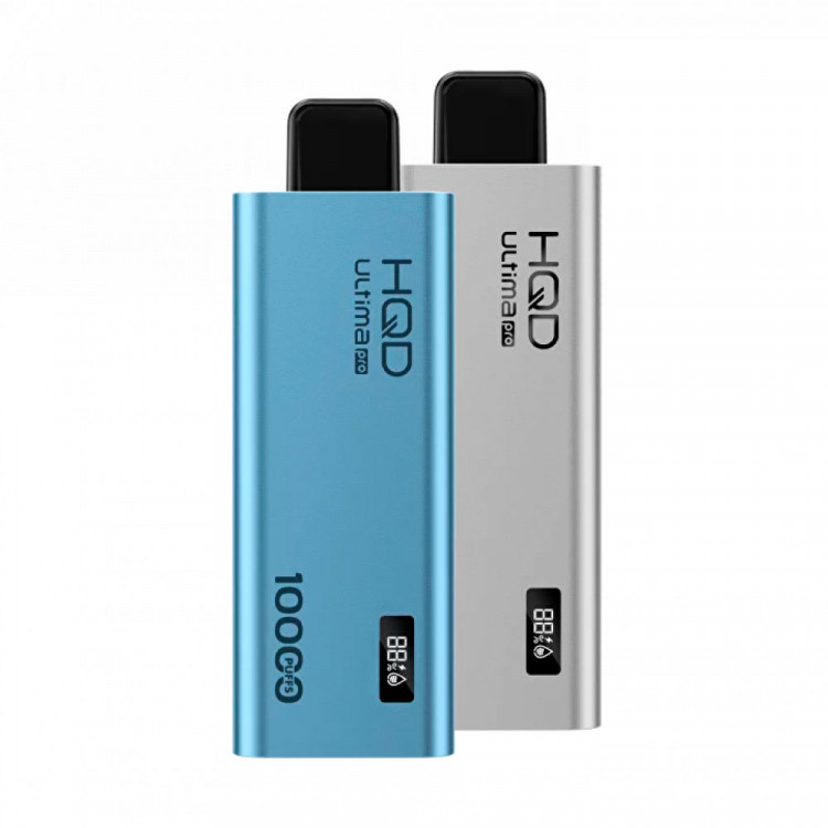 (М) Одноразовая электронная сигарета HQD Ultima Pro 10000 - Кислый Яблочный Леденец